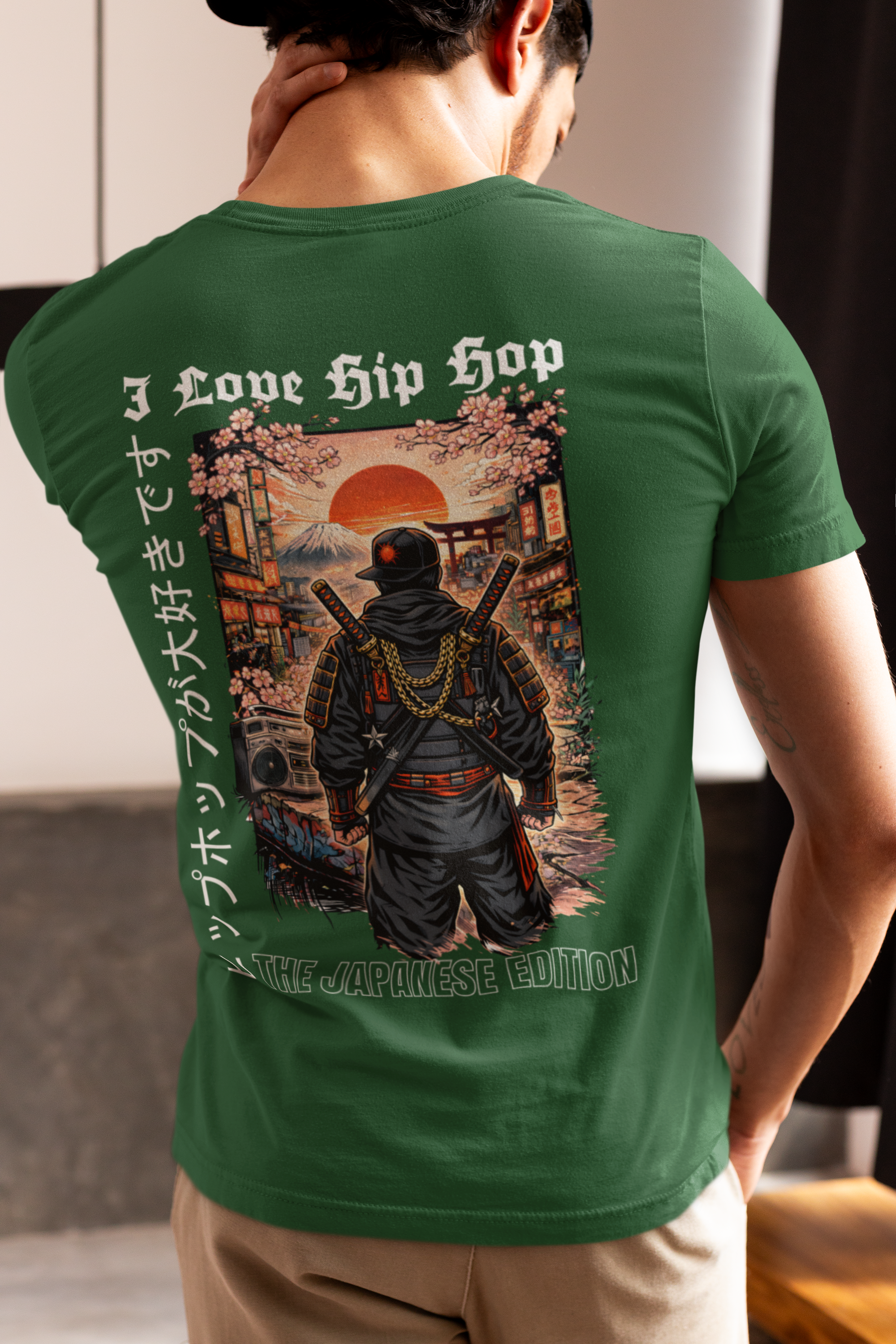 I Love Hip Hop The Japanese Edition - Back Print T-Shirt