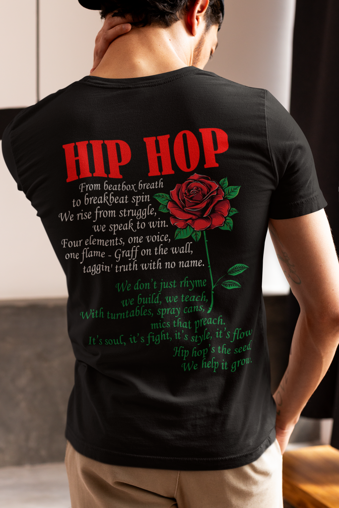 Hip Hop Poetry - T-Shirt (Back Print) - 4 Colors