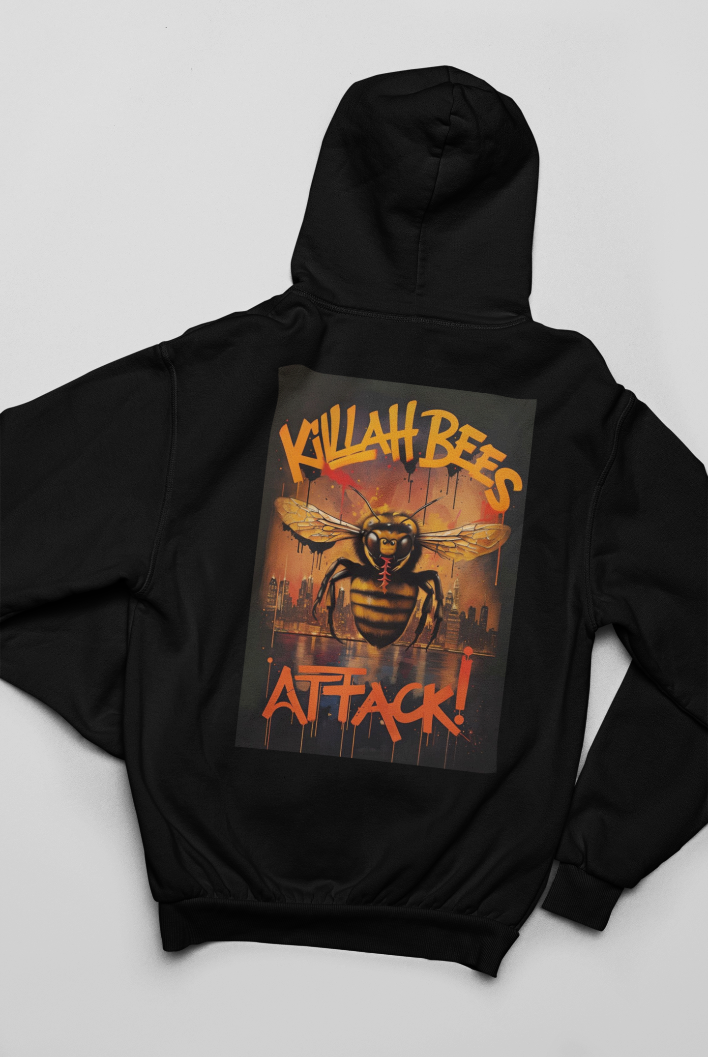 Killah Bees Heavy Weight Unisex Hip Hop Zip-Up Hoodie