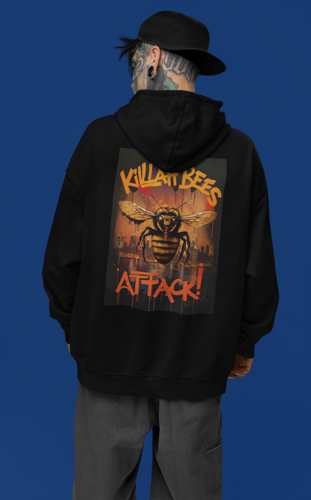 Killah Bees Heavy Weight Unisex Hip Hop Zip-Up Hoodie