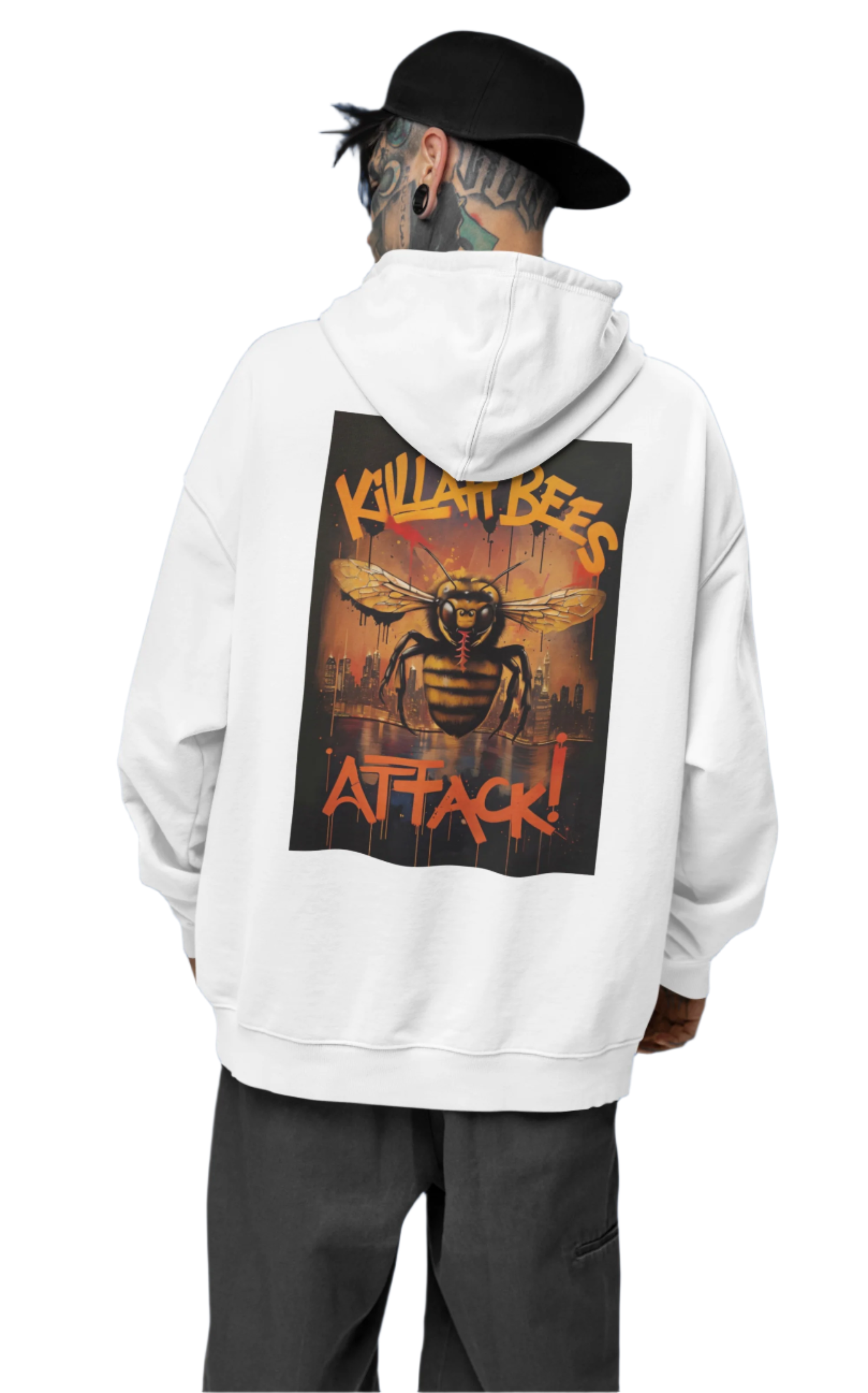 Killah Bees Heavy Weight Unisex Hip Hop Zip-Up Hoodie