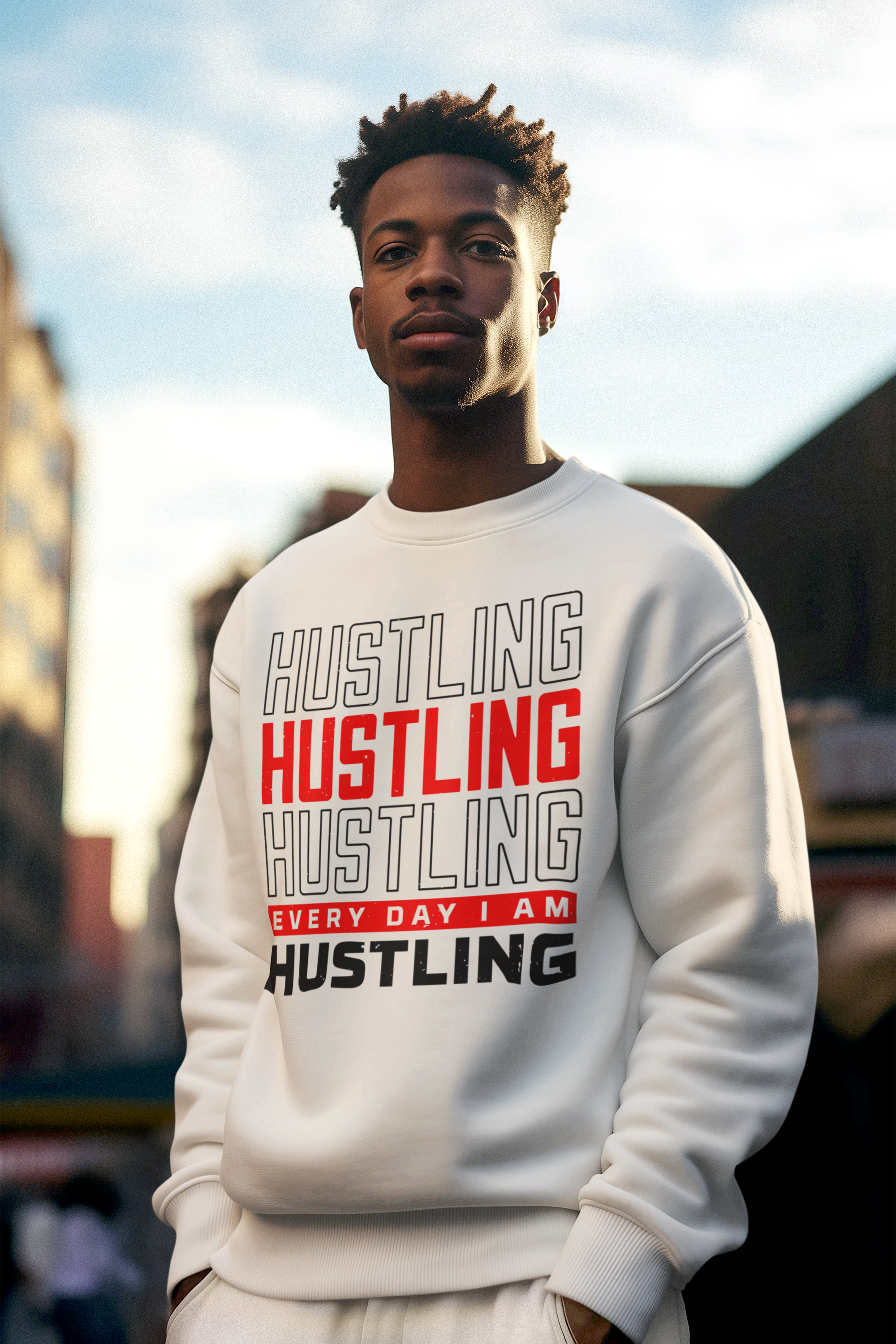 HUSTLING HUSTLING Hip Hop Sweatshirt - 5 Colors - #HipHop50th