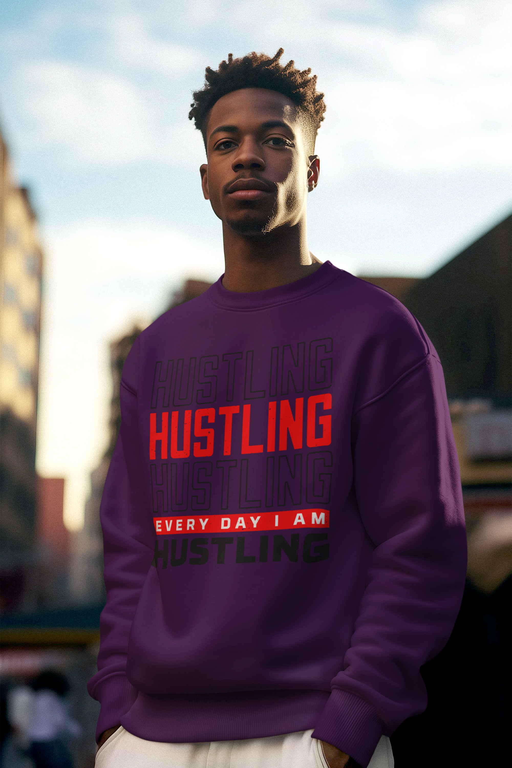 HUSTLING HUSTLING Hip Hop Sweatshirt - 5 Colors - #HipHop50th