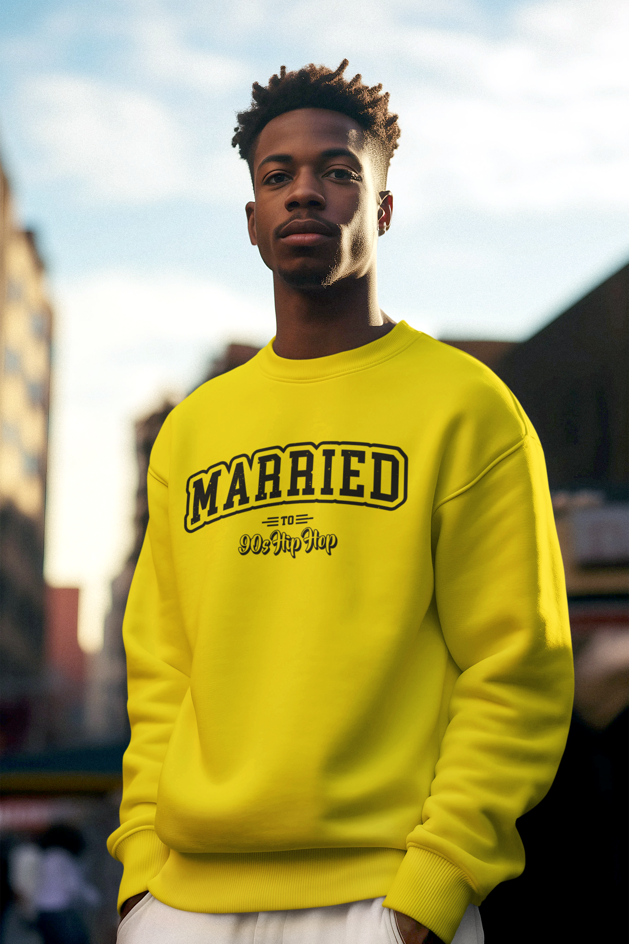 MARRIED TO 90s HIP HOP Sweatshirt - 5 Colors - #HipHop50th