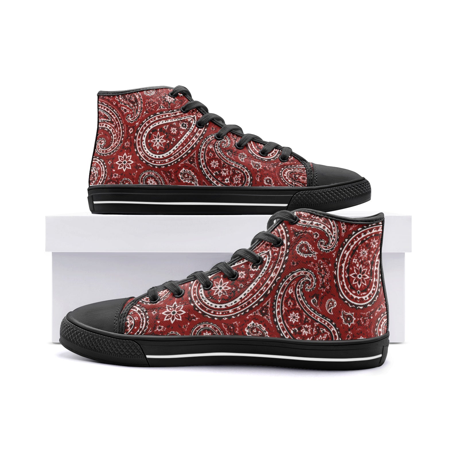 Bandana Reds Hi Top Baseball Boot