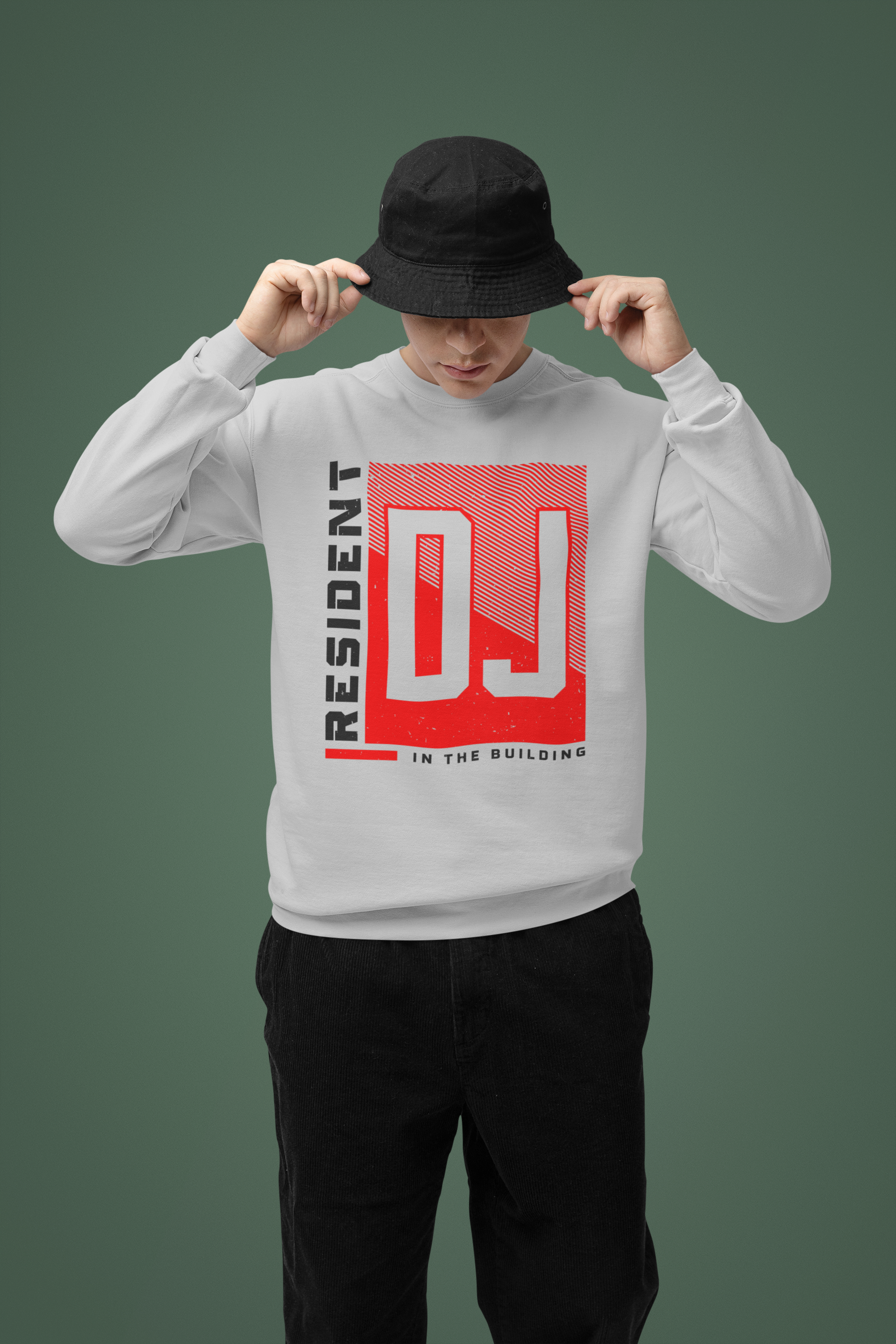 Resident DJ In The Building - Sweatshirt - 5 Colors
