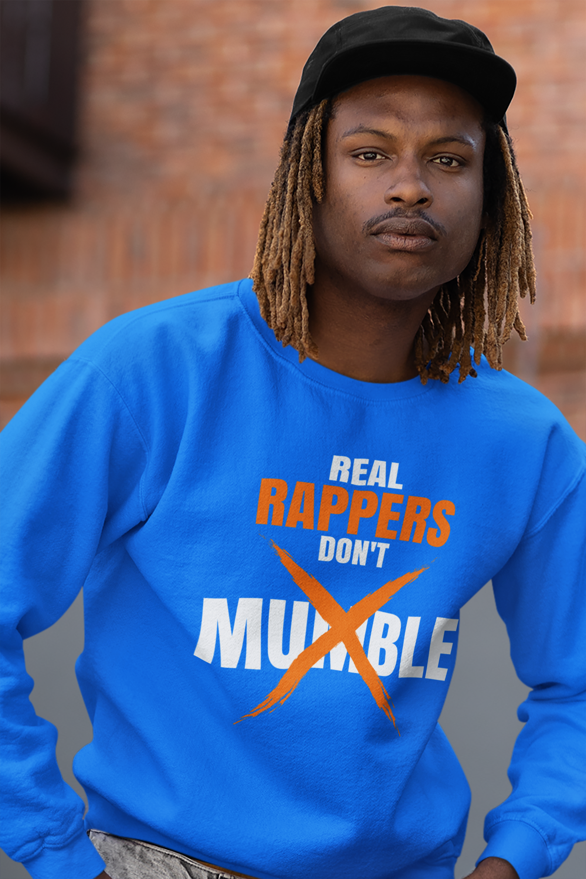 Real Rappers Don't Mumble - Sweatshirt - #HipHop50th