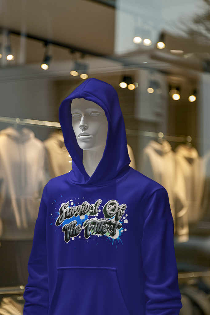 Survival Of The Fittest Heavy Weight Unisex Hip Hop Hoodie