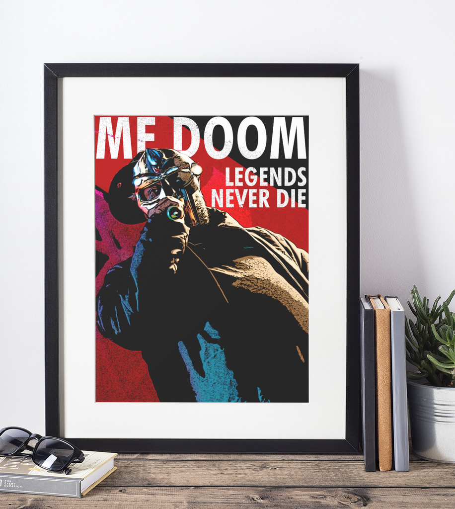 MF Doom Legends Never Die - Hip Hop Framed Wall Art