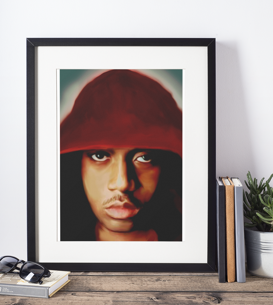 Classic Nas Hip Hop Framed Wall Art