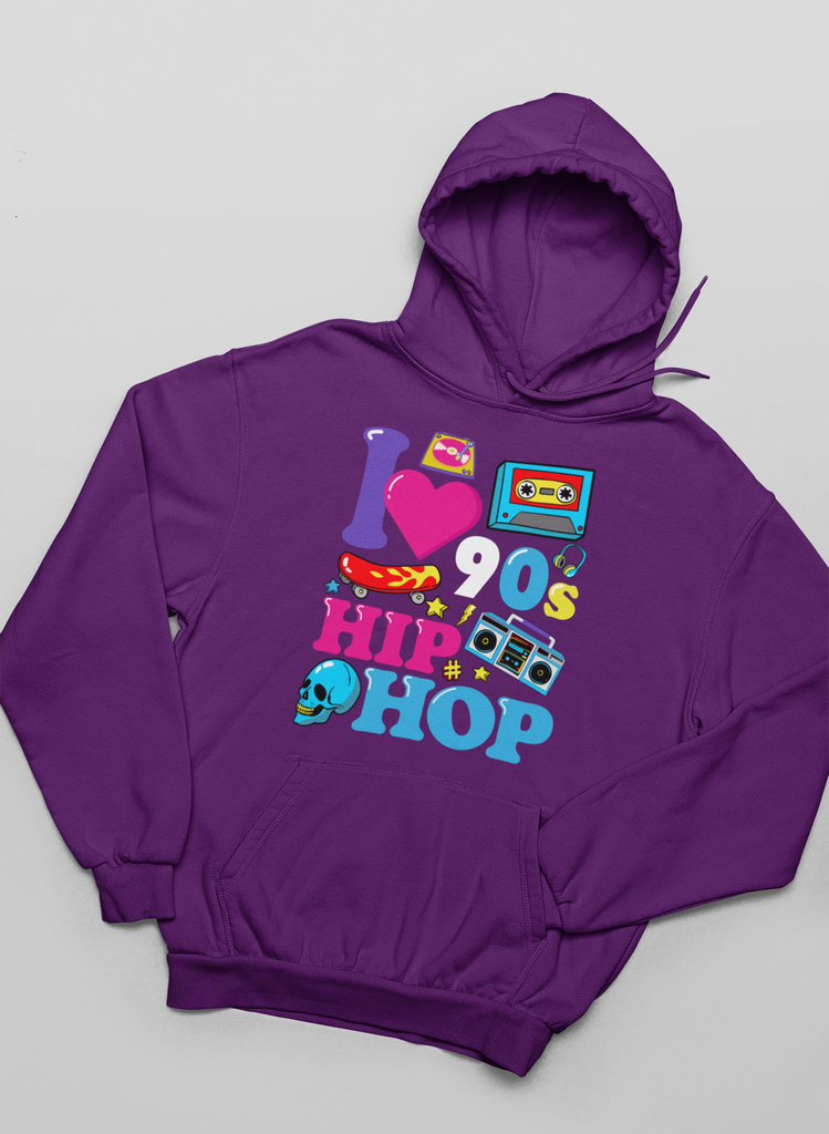 I Love 90's Hip Hop Hoodie - 5 Colors - #HipHop50th