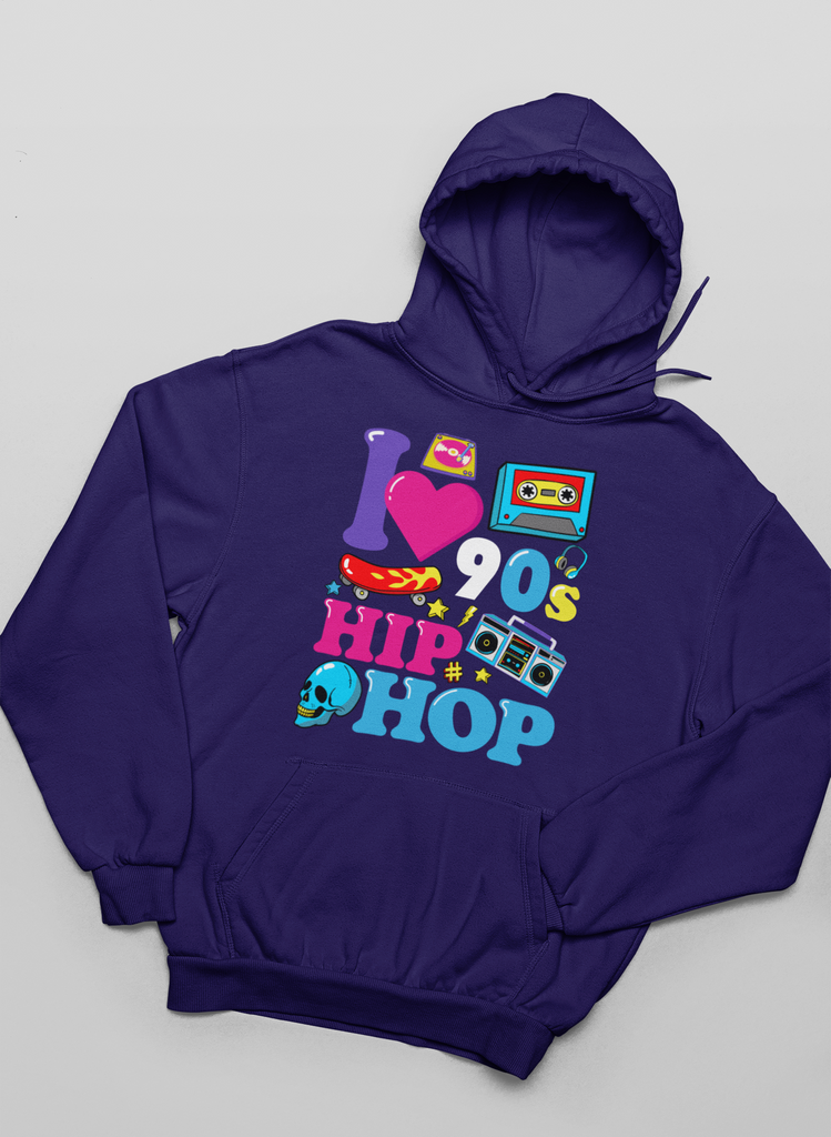 I Love 90's Hip Hop Hoodie - 5 Colors - #HipHop50th