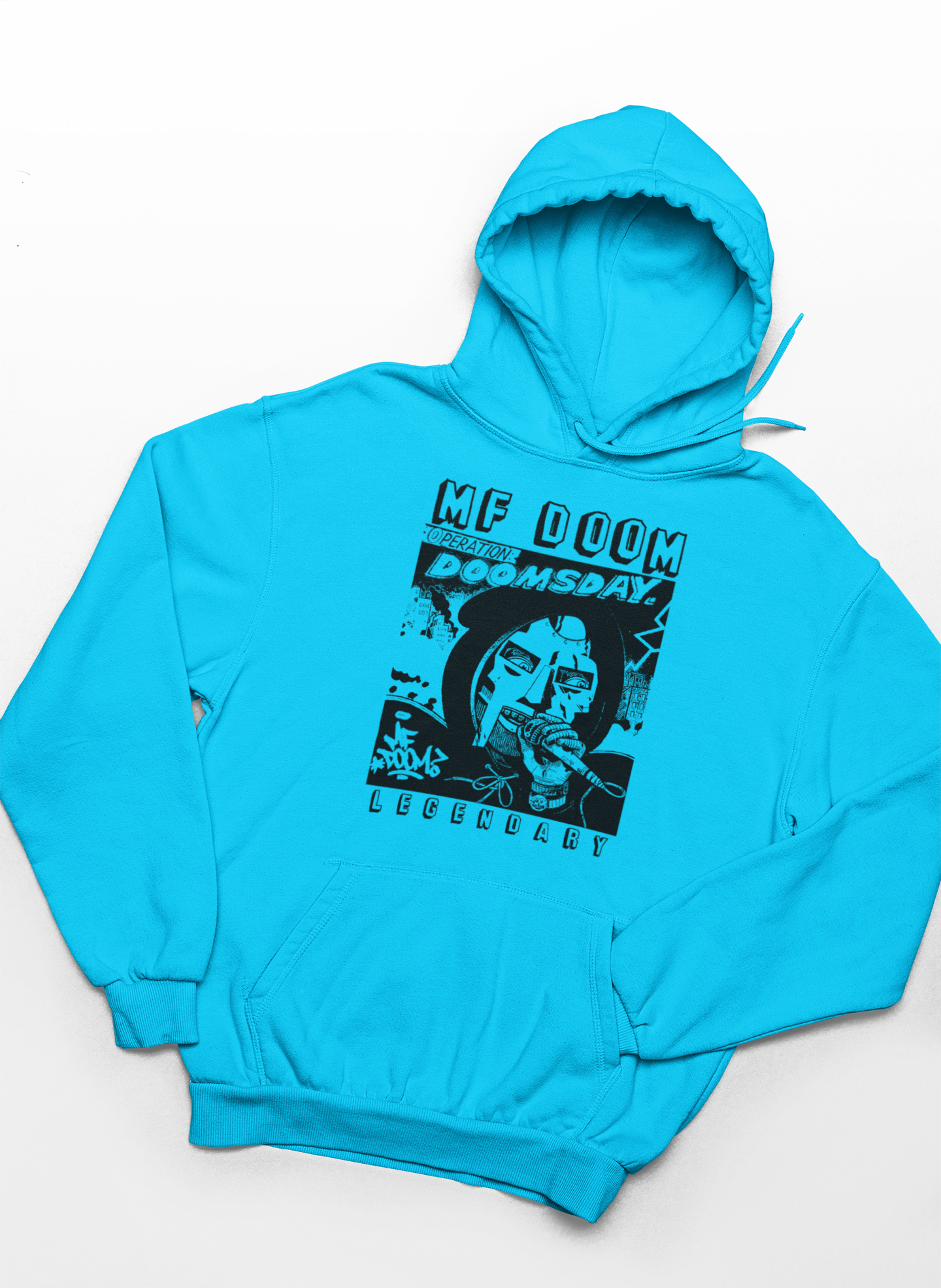 MF Doom Doomsday  Hoodie - Black/Red/Royal Navy