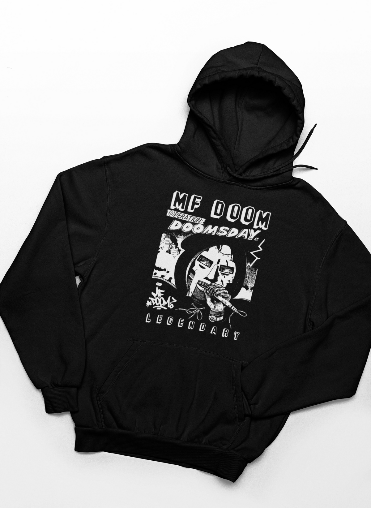MF Doom Doomsday  Hoodie - Black/Red/Royal Navy