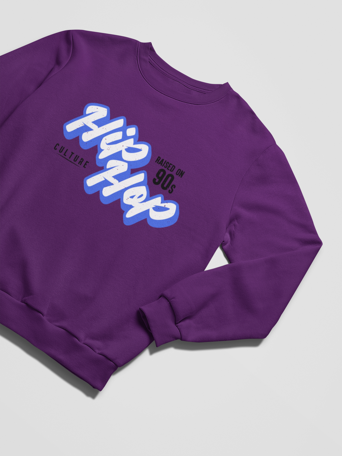 Raised On 90s Hip Hop - Sweatshirt - 5 Colours - #hiphop50th