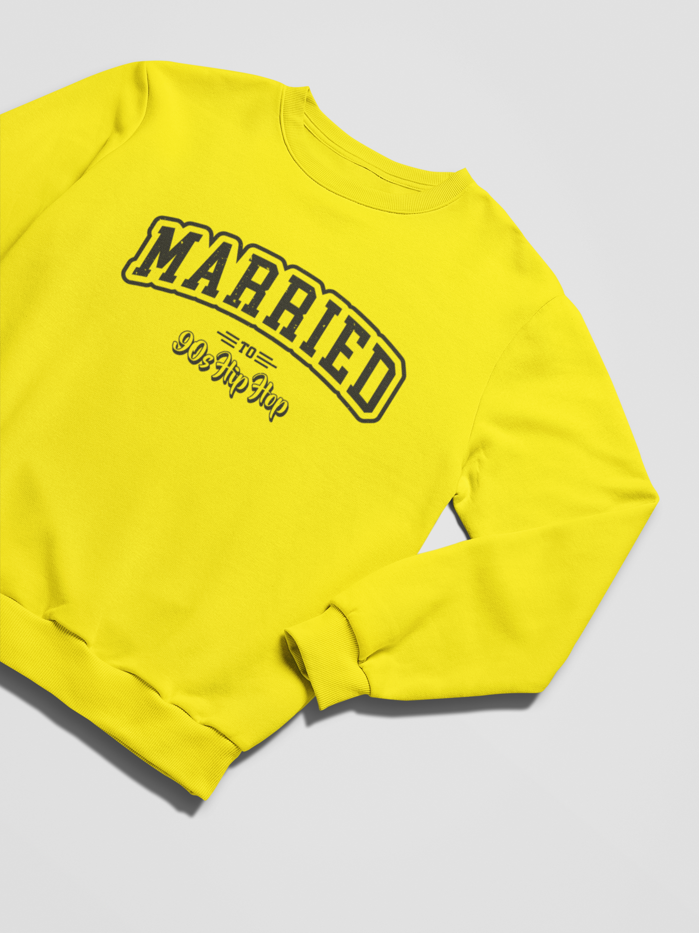 MARRIED TO 90s HIP HOP Sweatshirt - 5 Colors - #HipHop50th