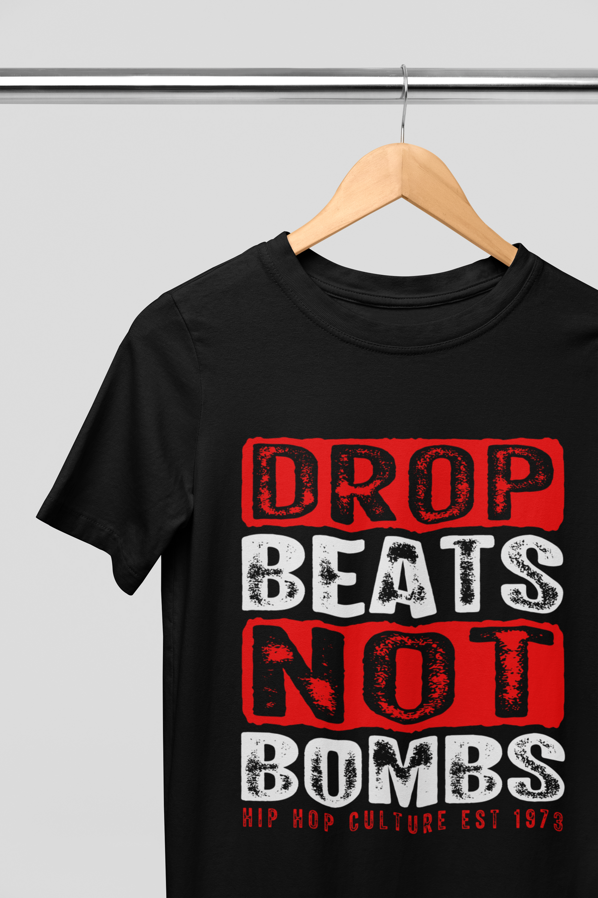 Drop Beats Not Bombs T-Shirt 5 Colours #hiphop50th