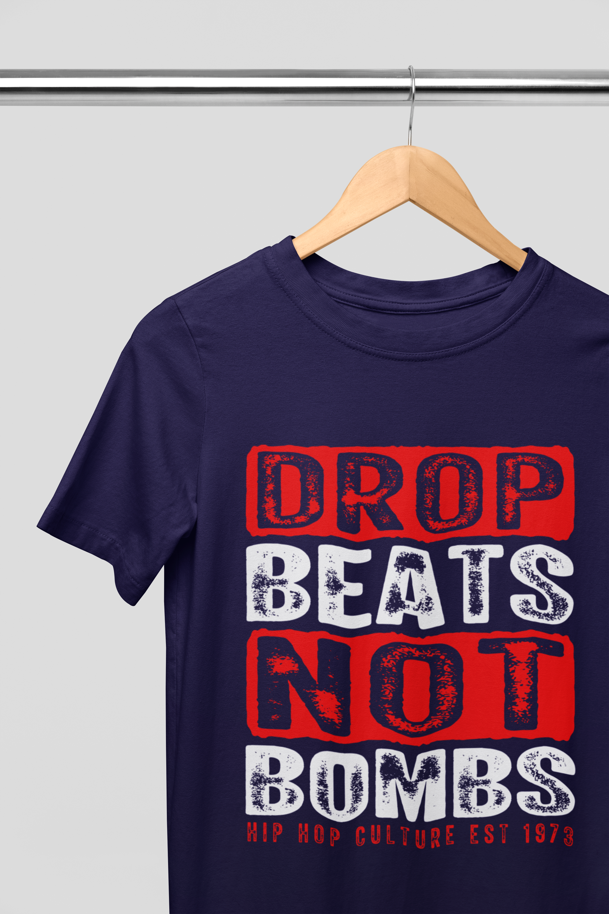 Drop Beats Not Bombs T-Shirt 5 Colours #hiphop50th
