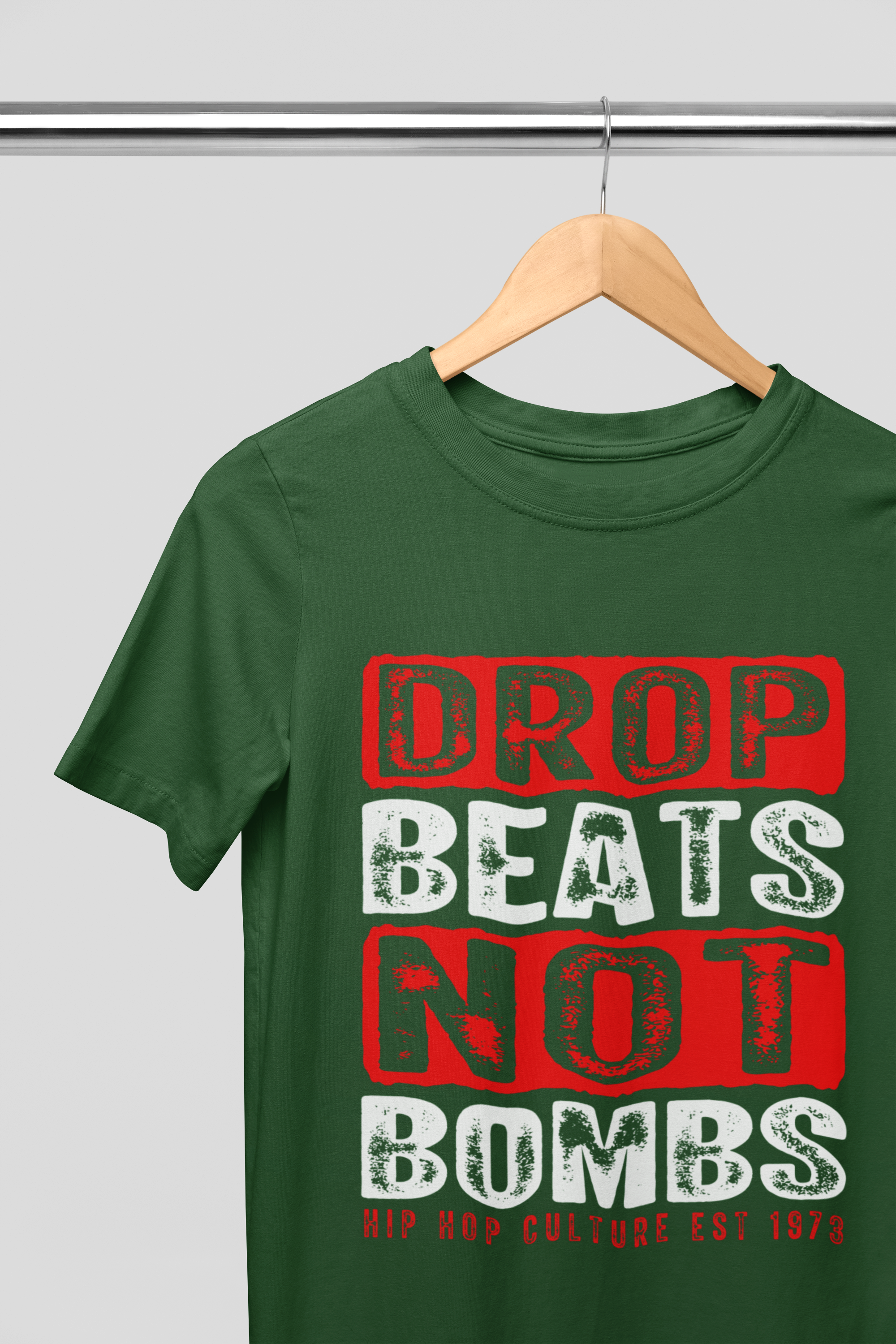 Drop Beats Not Bombs T-Shirt 5 Colours #hiphop50th