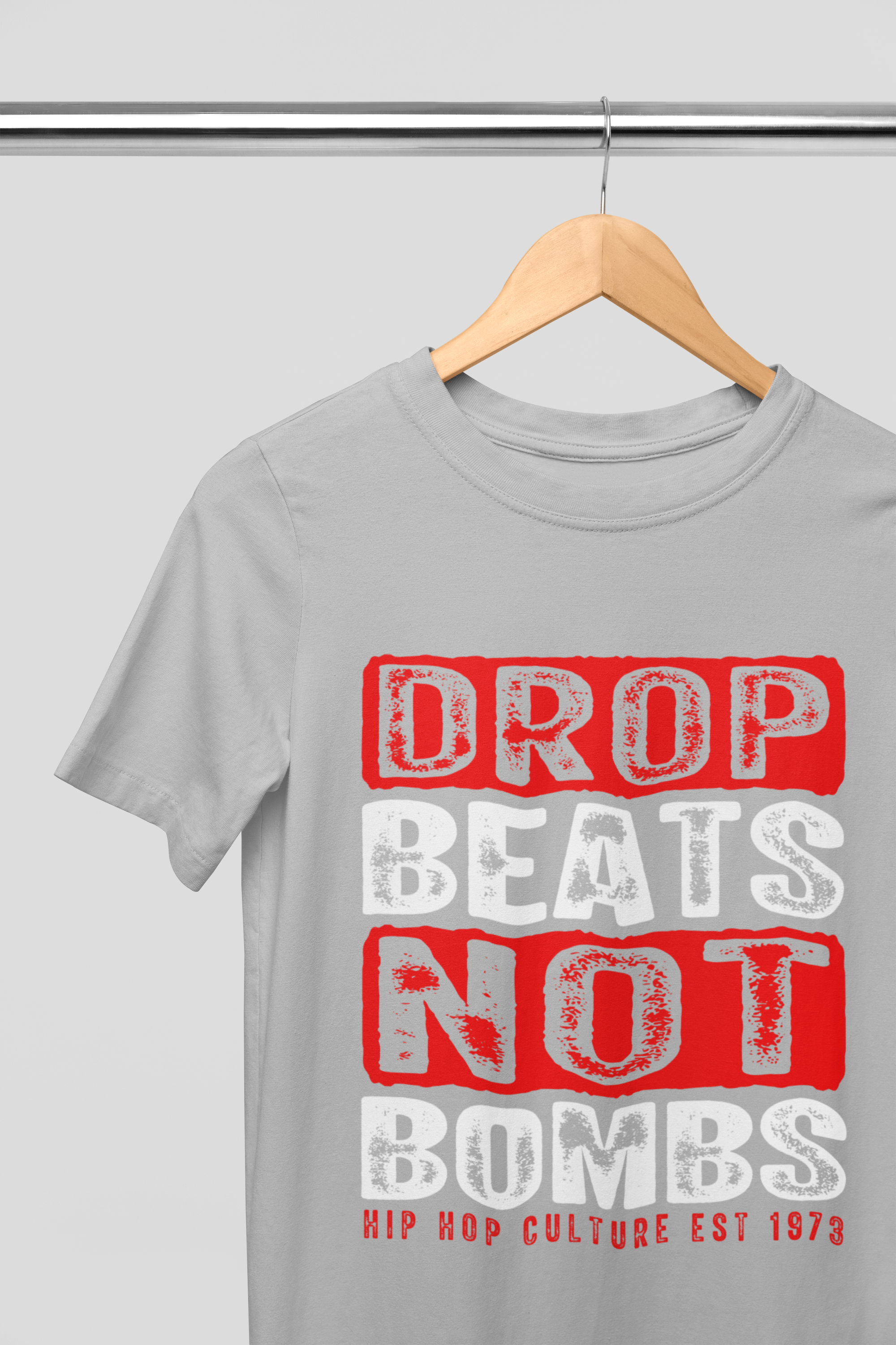 Drop Beats Not Bombs T-Shirt 5 Colours #hiphop50th