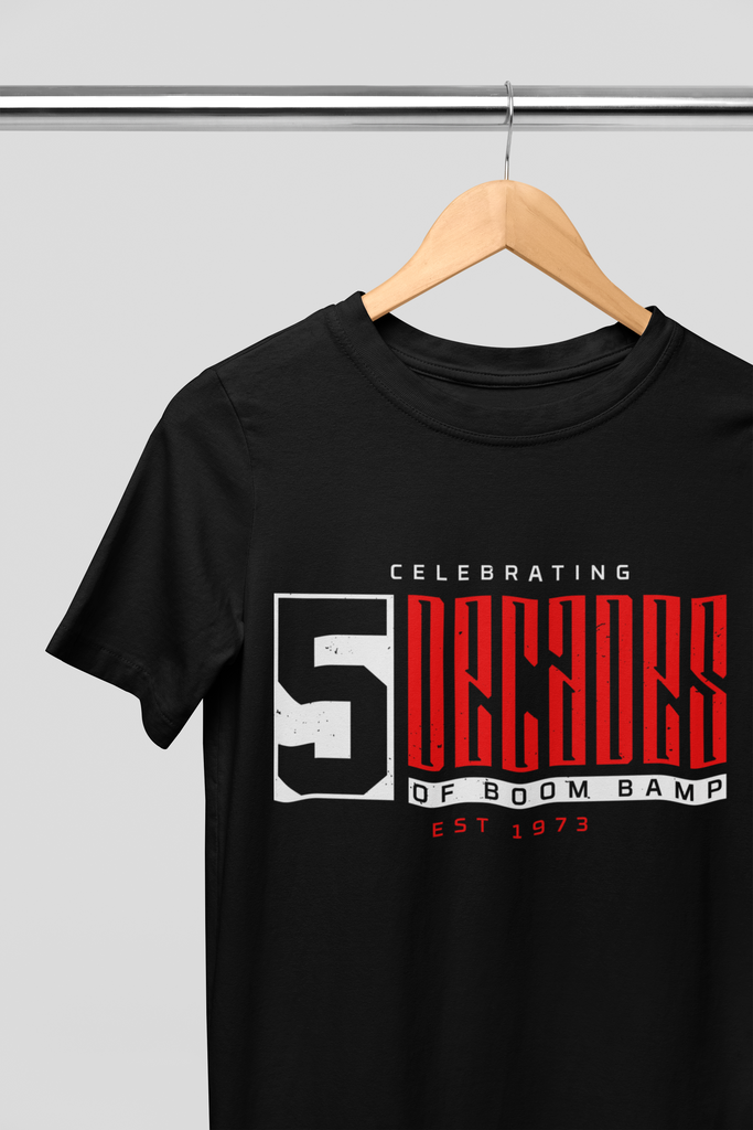 5 Decades Of Boom Bap T-Shirt 5 Colors #hiphop50th
