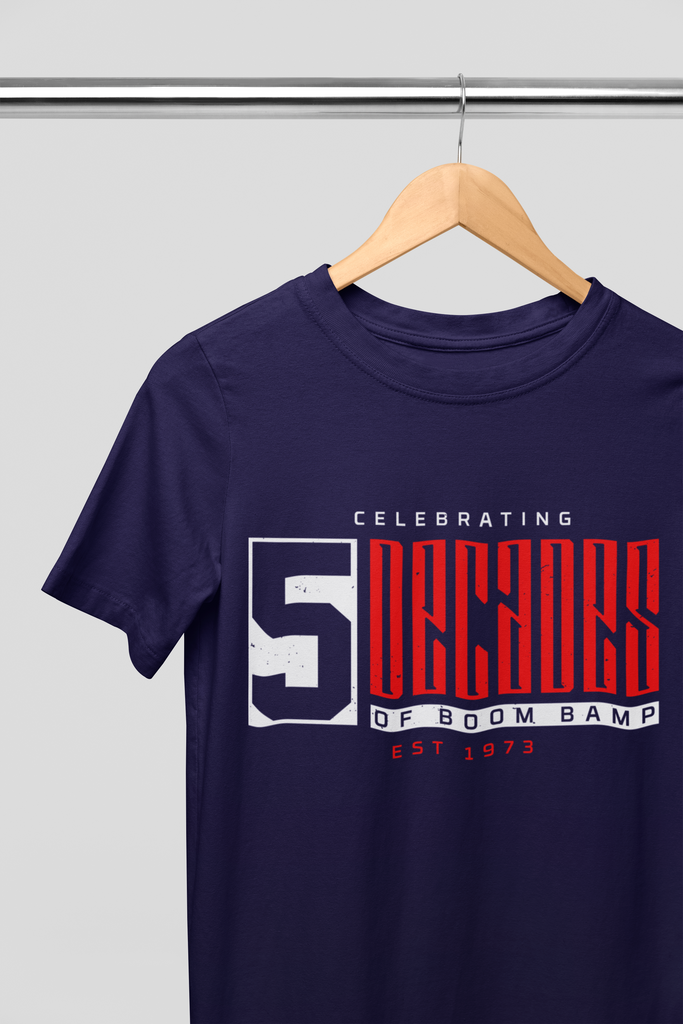 5 Decades Of Boom Bap T-Shirt 5 Colors #hiphop50th