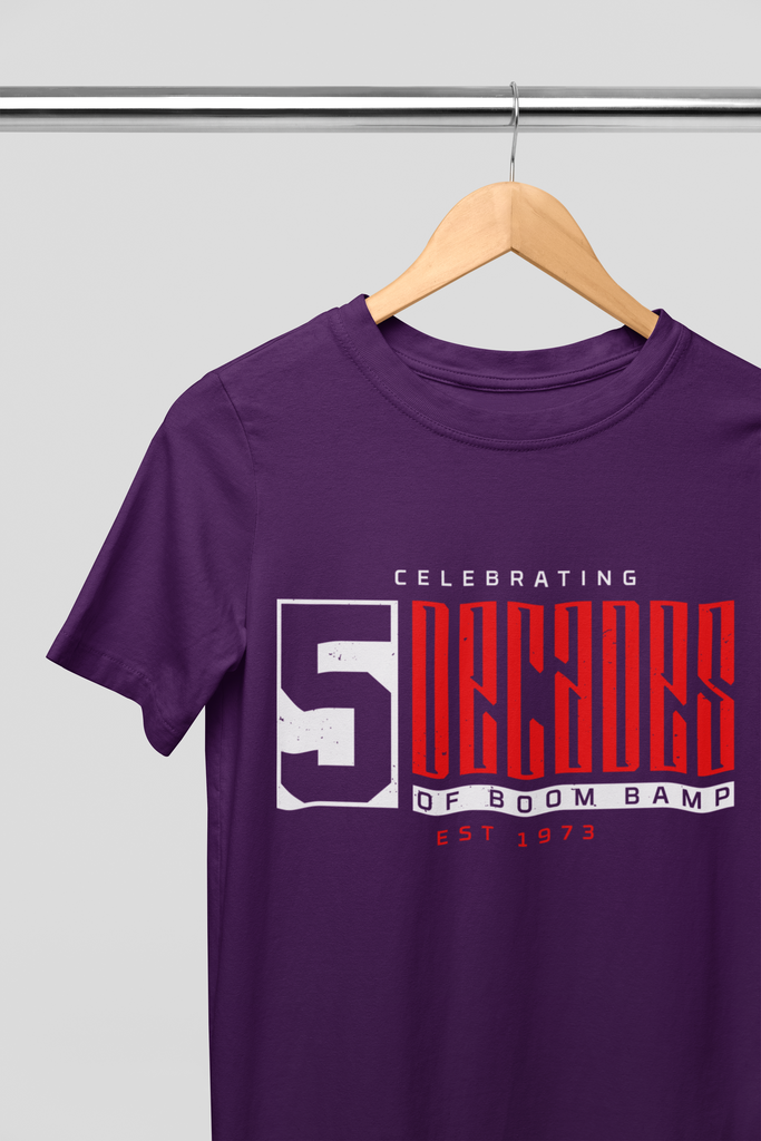 5 Decades Of Boom Bap T-Shirt 5 Colors #hiphop50th