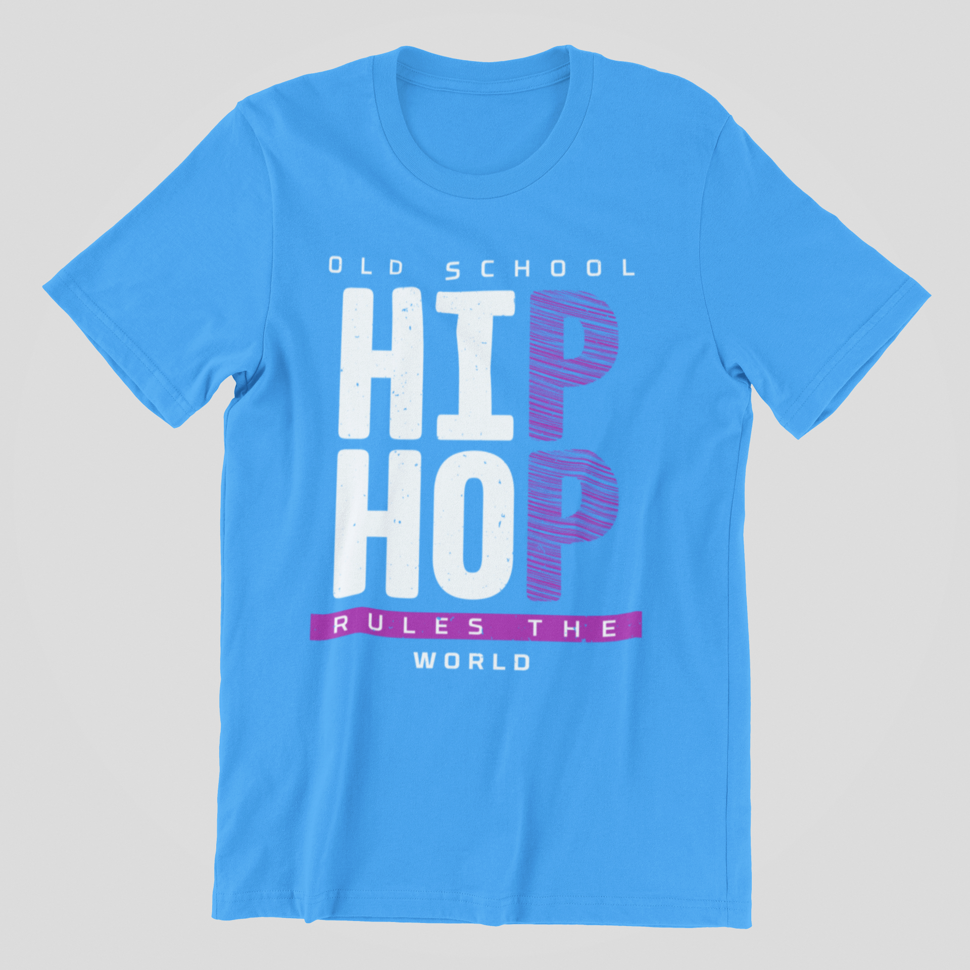 Old School Hip Hop Rules The World - T-Shirt - 5 Colours #HH50th