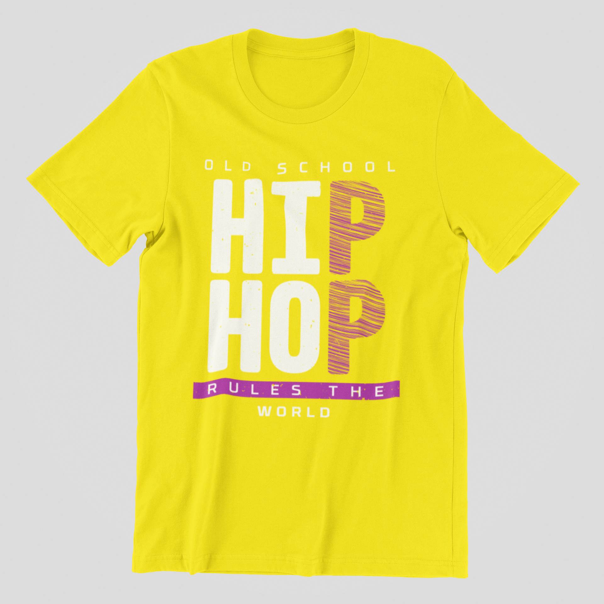 Old School Hip Hop Rules The World - T-Shirt - 5 Colours #HH50th