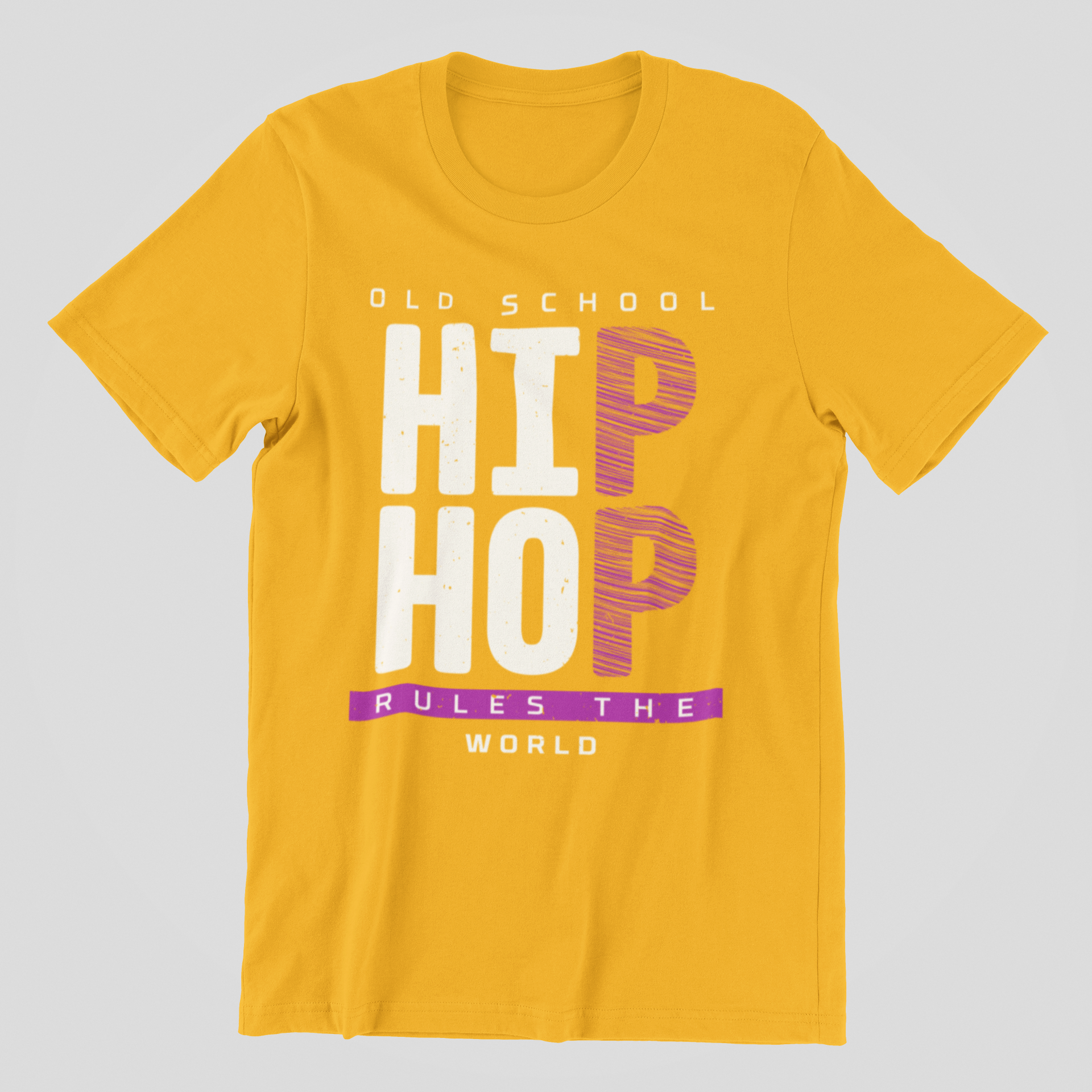 Old School Hip Hop Rules The World - T-Shirt - 5 Colours #HH50th
