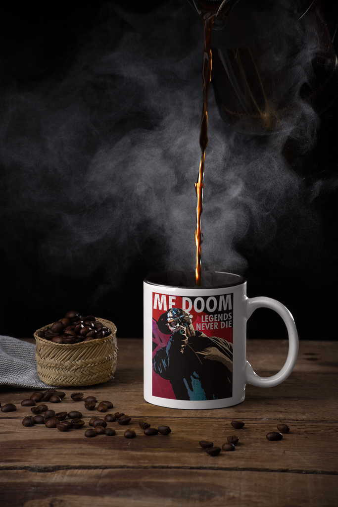 MF Doom Legends Never Die - Coffee Mug - Hip Hop Accessories - Gift Ideas