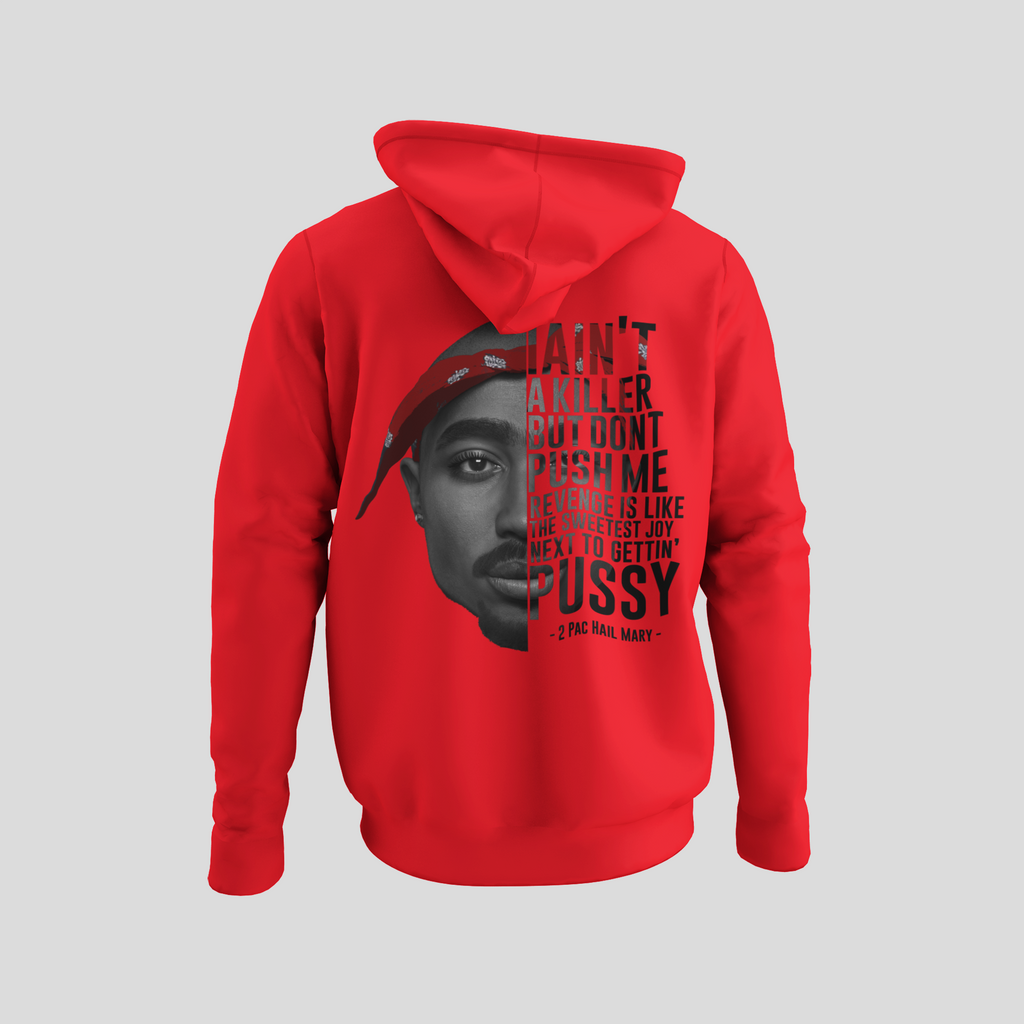 2 Pac Hail Mary - Hoodie Back Print - 5 Colors