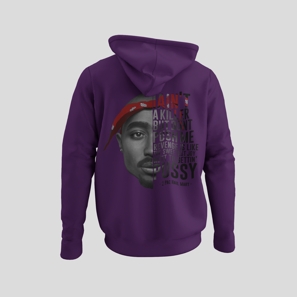 2 Pac Hail Mary - Hoodie Back Print - 5 Colors