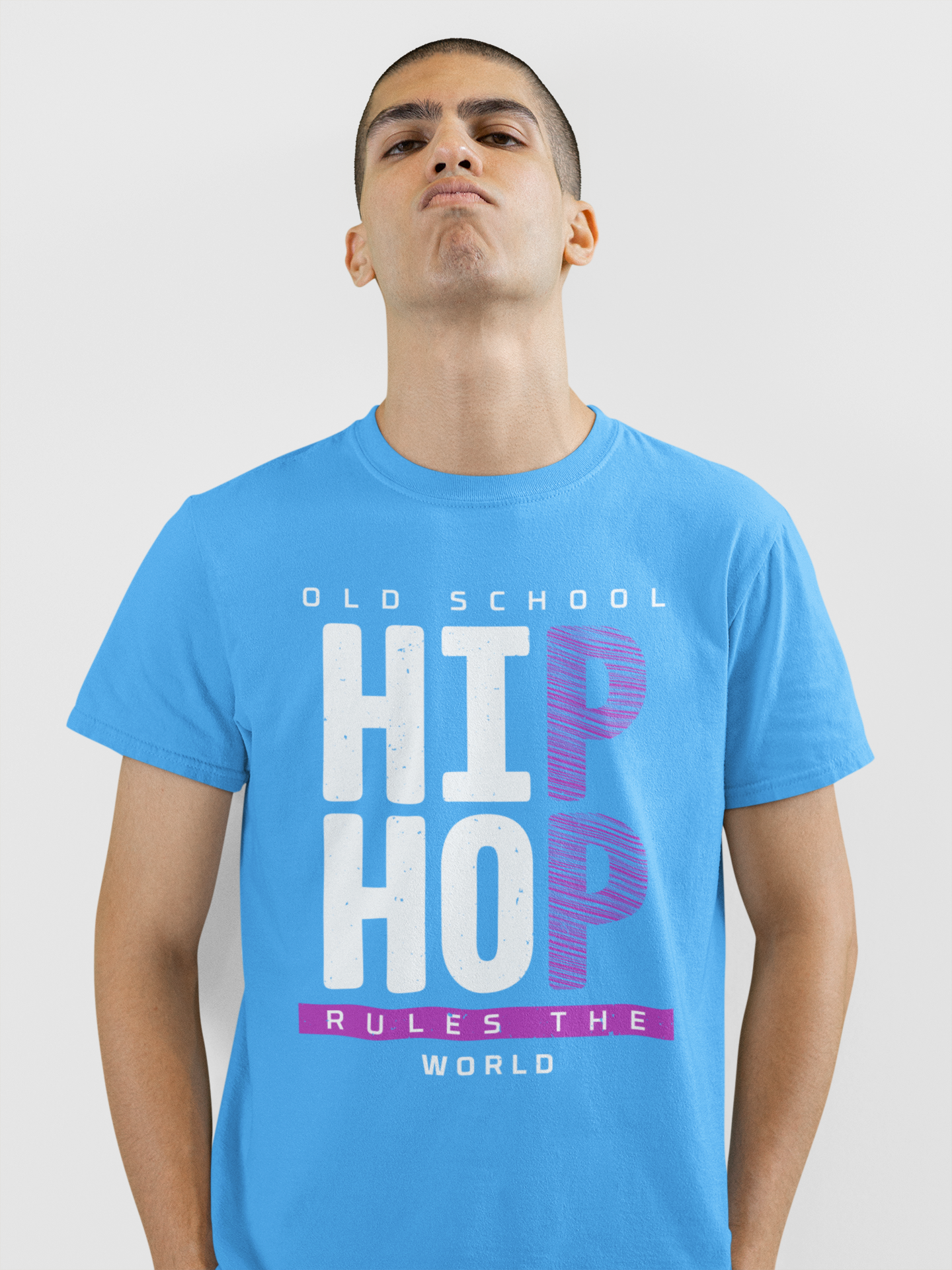 Old School Hip Hop Rules The World - T-Shirt - 5 Colours #HH50th
