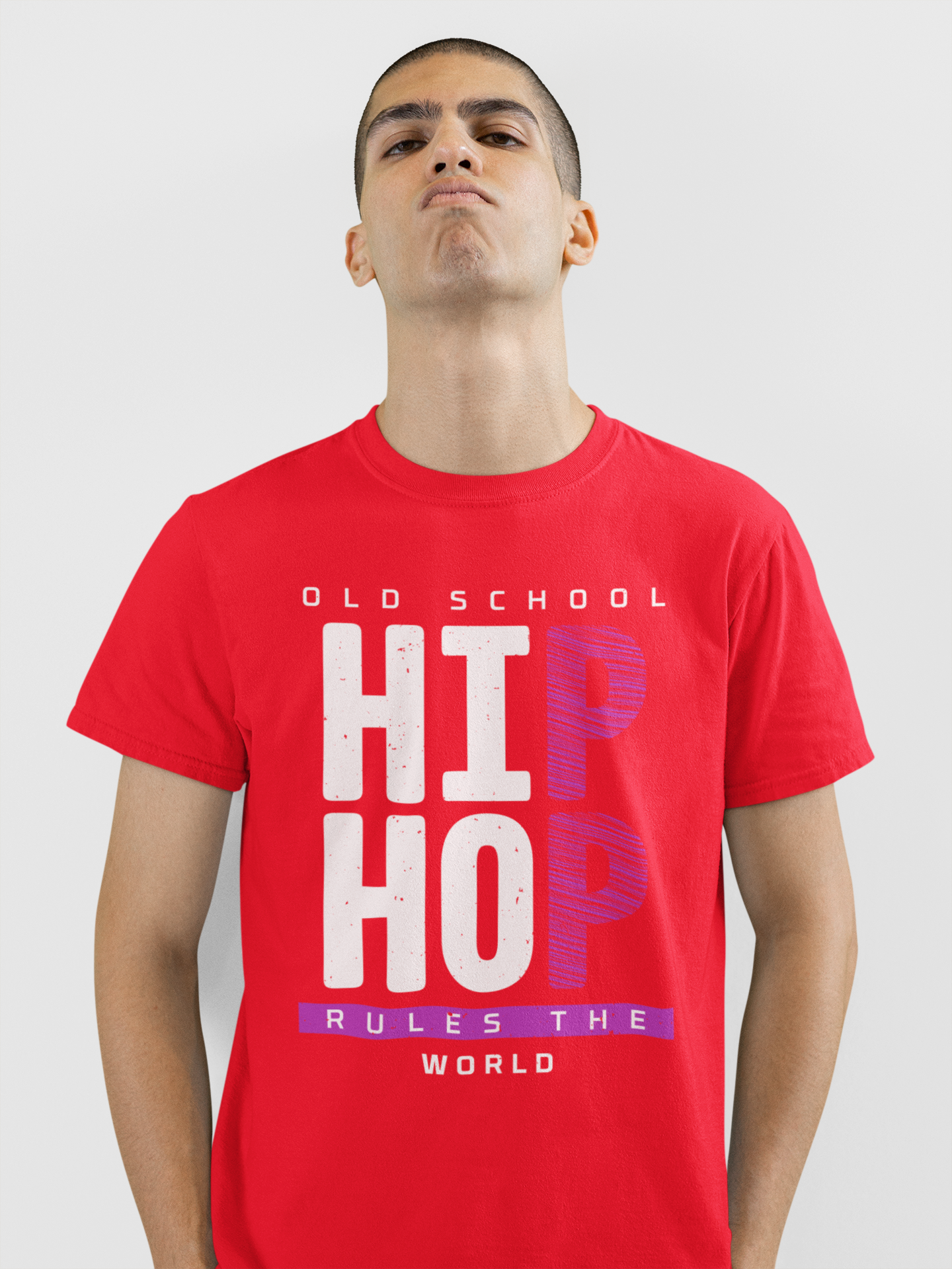 Old School Hip Hop Rules The World - T-Shirt - 5 Colours #HH50th