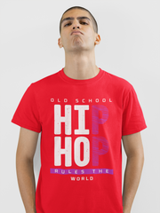 Old School Hip Hop Rules The World - T-Shirt - 5 Colours #HH50th
