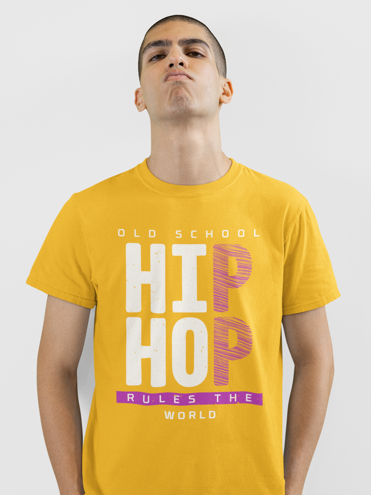 Old School Hip Hop Rules The World - T-Shirt - 5 Colours #HH50th