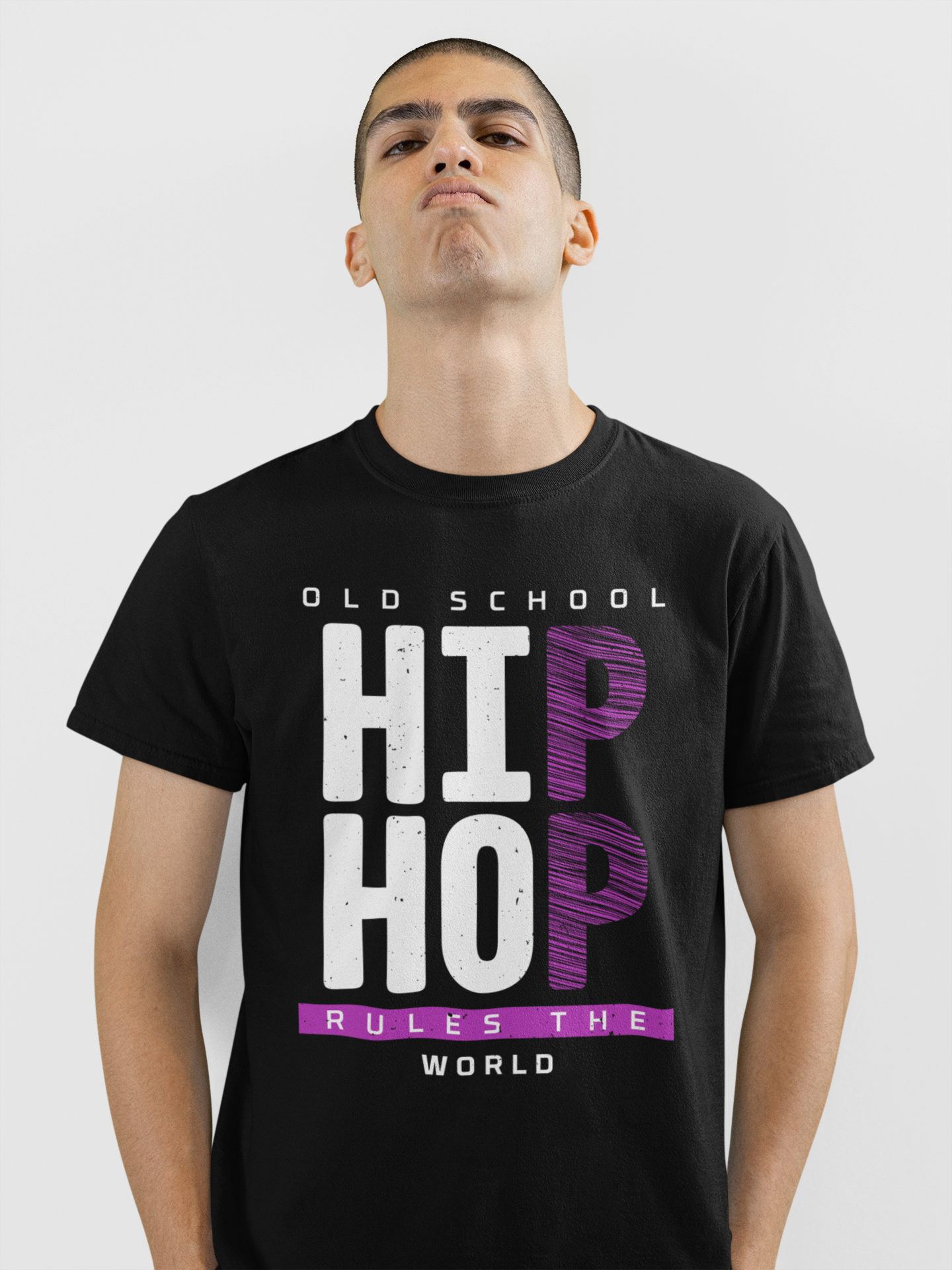 Old School Hip Hop Rules The World - T-Shirt - 5 Colours #HH50th
