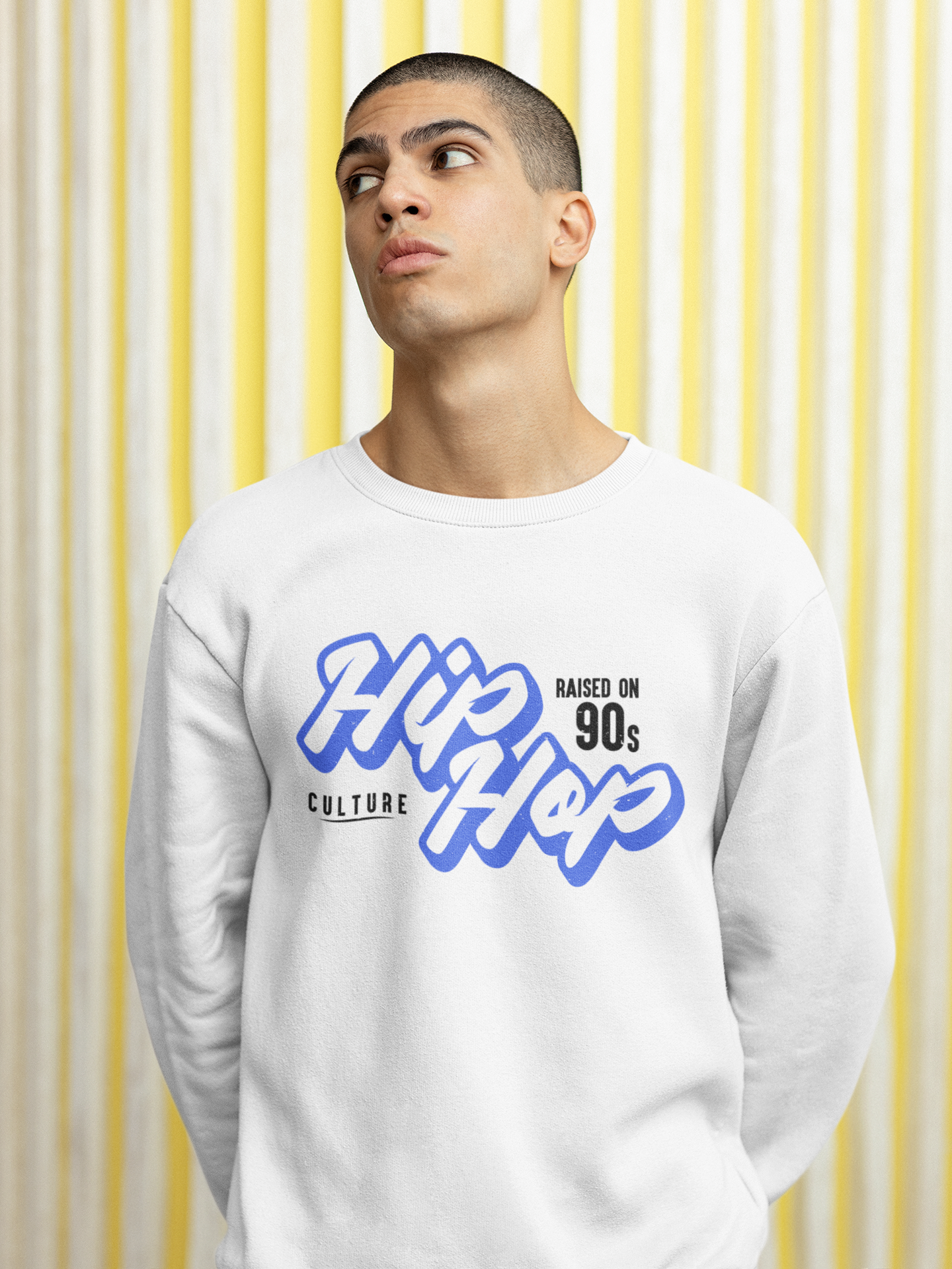 Raised On 90s Hip Hop - Sweatshirt - 5 Colours - #hiphop50th