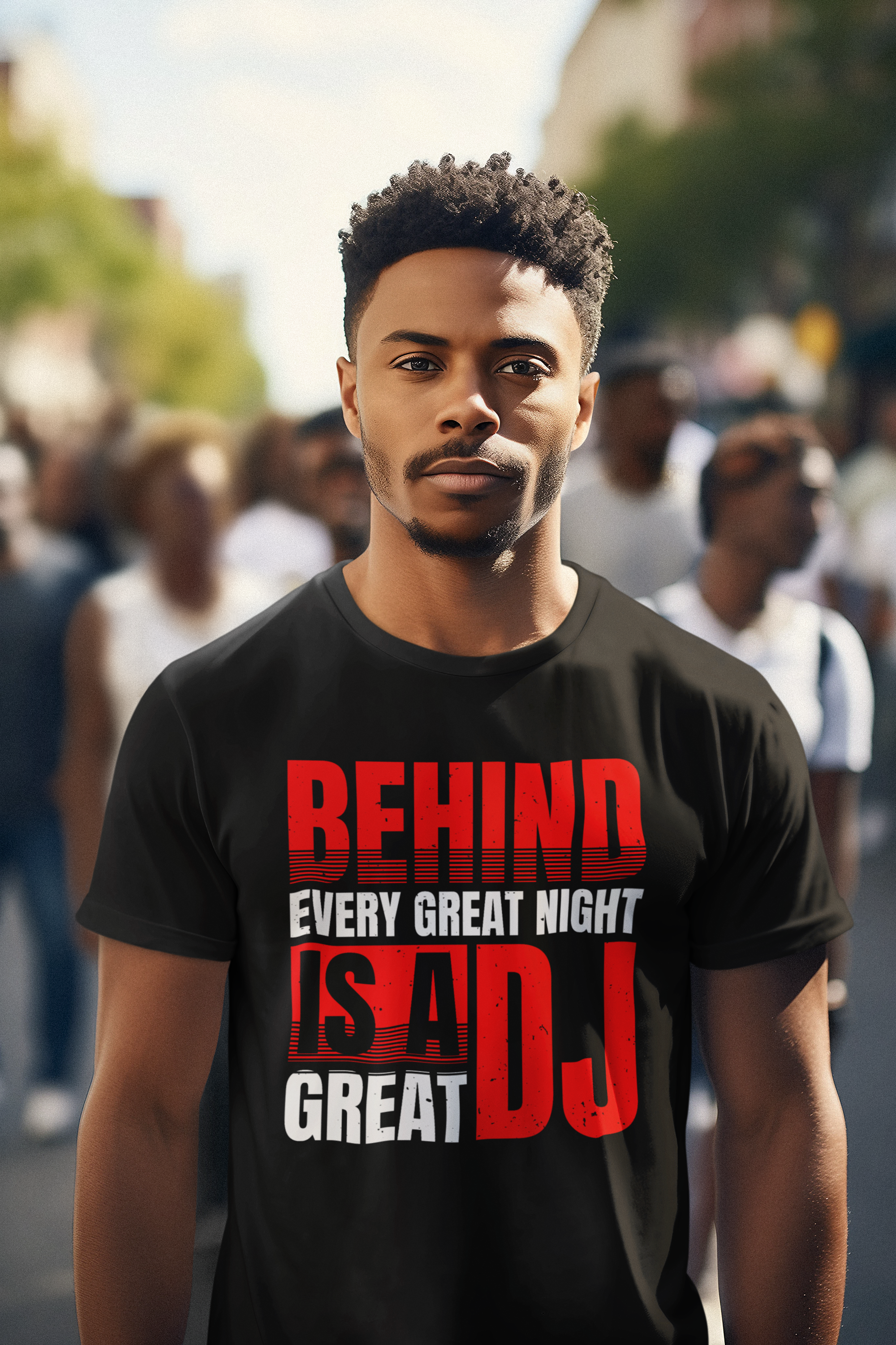 Behind Every Great Night - DJ T-Shirt - 5 Colours
