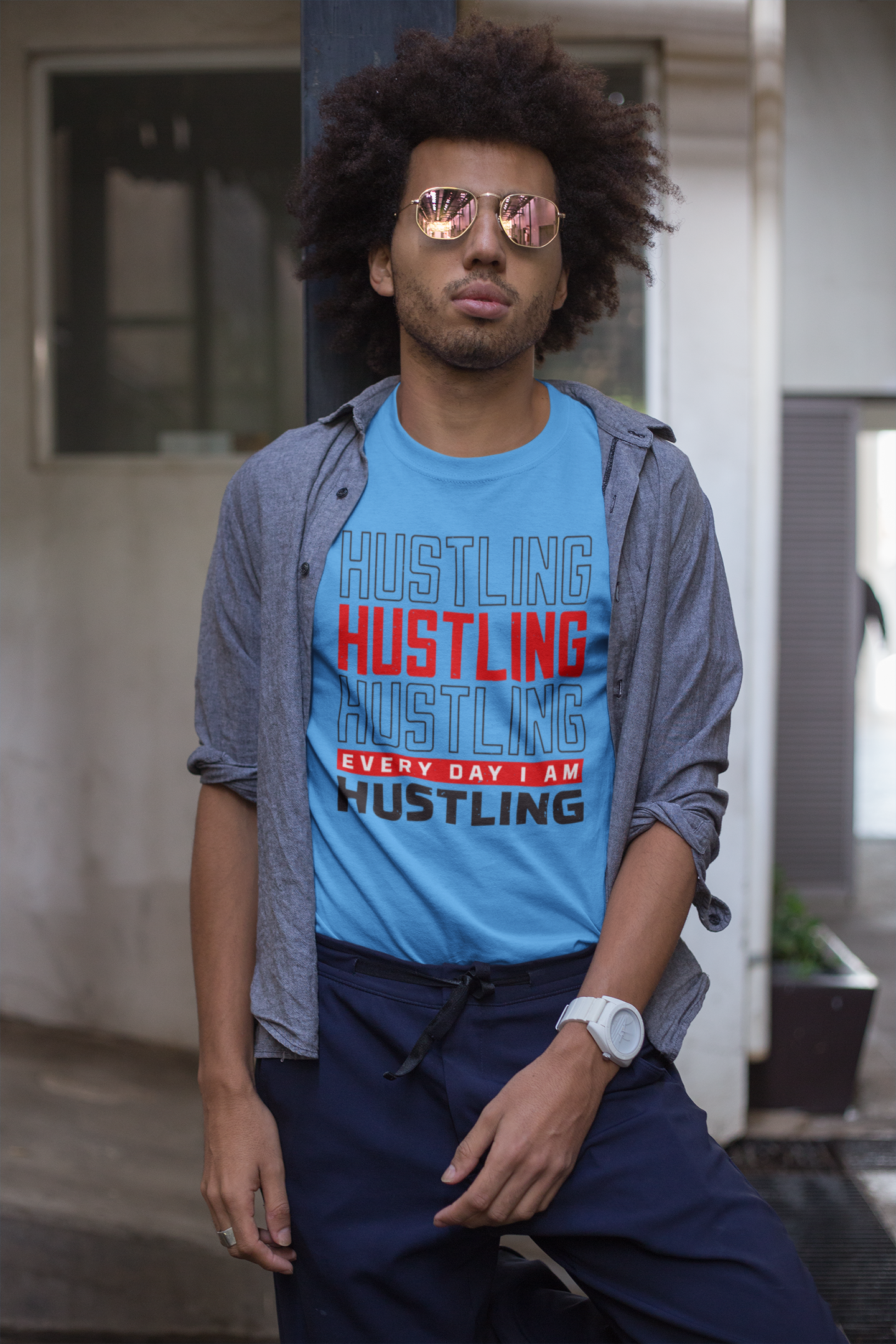 Every Day I'm Hustling - T-Shirt - 5 Colours - #HipHop50th