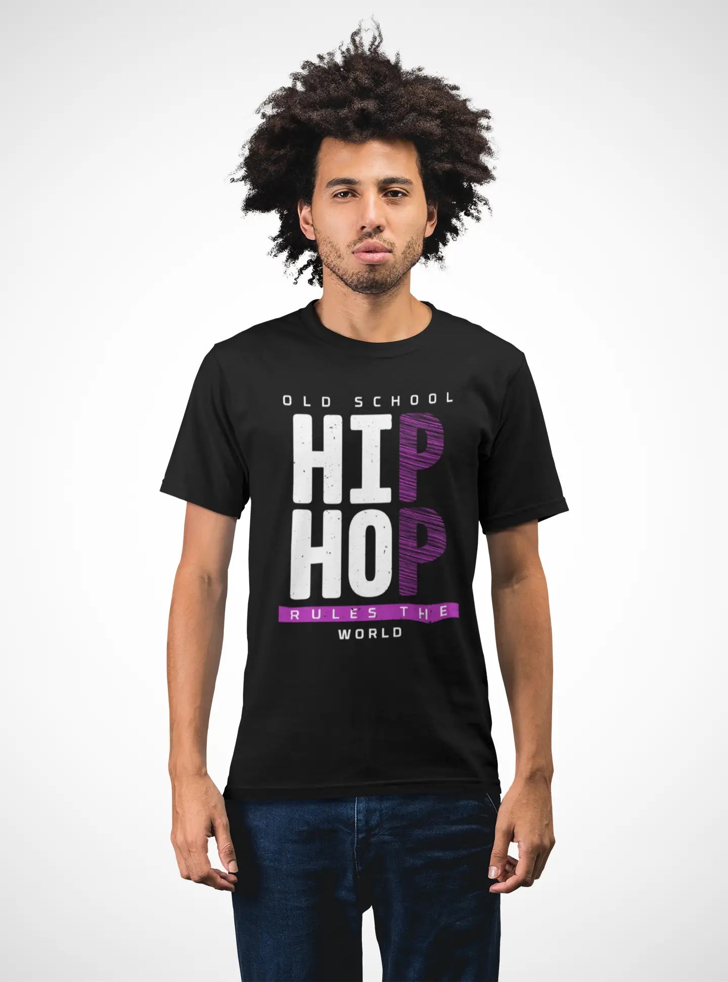 Old School Hip Hop Rules The World - T-Shirt - 5 Colours