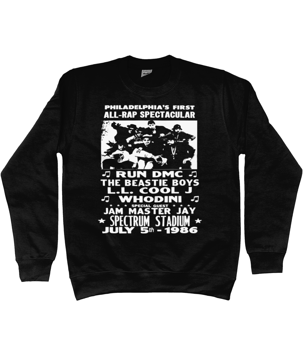 All Rap Spectacular - Old School Hip Hop Sweatshirt - Black - #PHC - Streetwear Online Store - One Stop Hip Hop UK