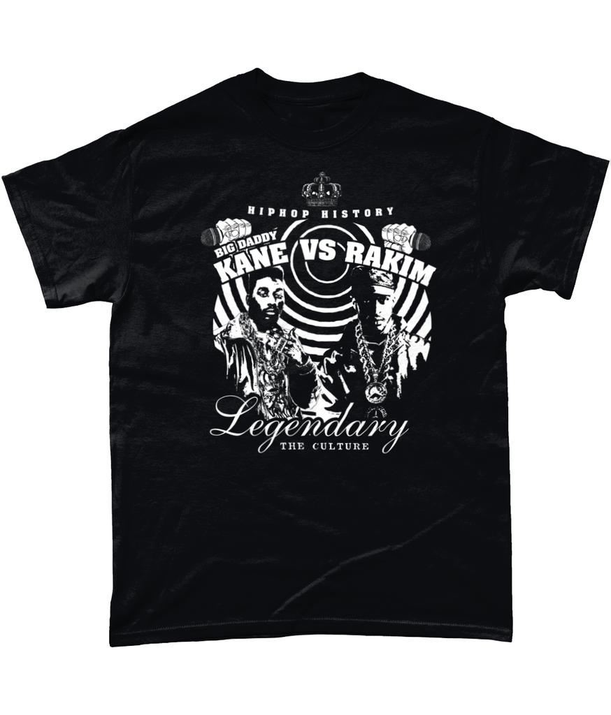 Big Daddy Kane V Rakim - Hip Hop Battle T-Shirt - Black/White/Gold/Irish Green - One Stop Hip Hop UK