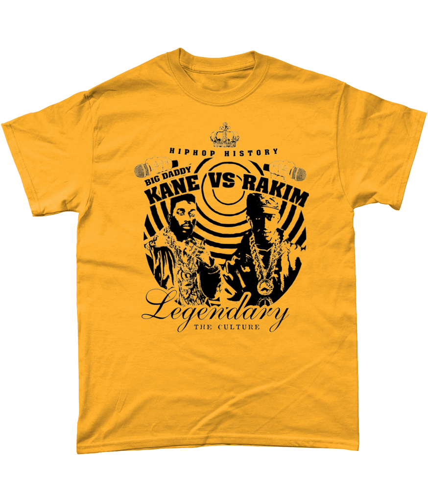 Big Daddy Kane V Rakim - Hip Hop Battle T-Shirt - Black/White/Gold/Irish Green - One Stop Hip Hop UK