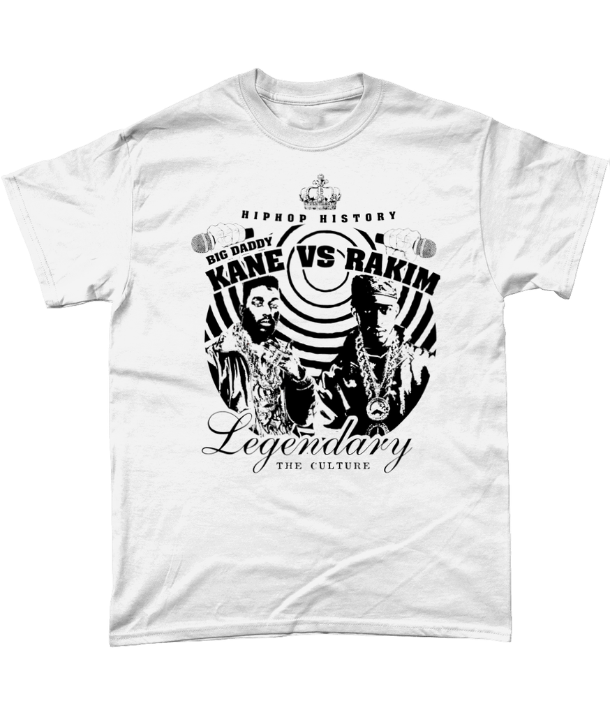 Big Daddy Kane V Rakim - Hip Hop Battle T-Shirt - Black/White/Gold/Irish Green - One Stop Hip Hop UK
