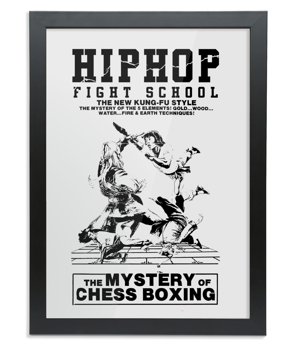 Mystery of Chess Boxing - Black Frame - Wall Art - One Stop Hip Hop UK