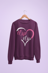 I Love Hip Hop Heart Ladies Sweatshirt 5 Colors FREE SHIPPING Women's Streetwear Rapper Clothing Online Store - One Stop Hip Hop UK