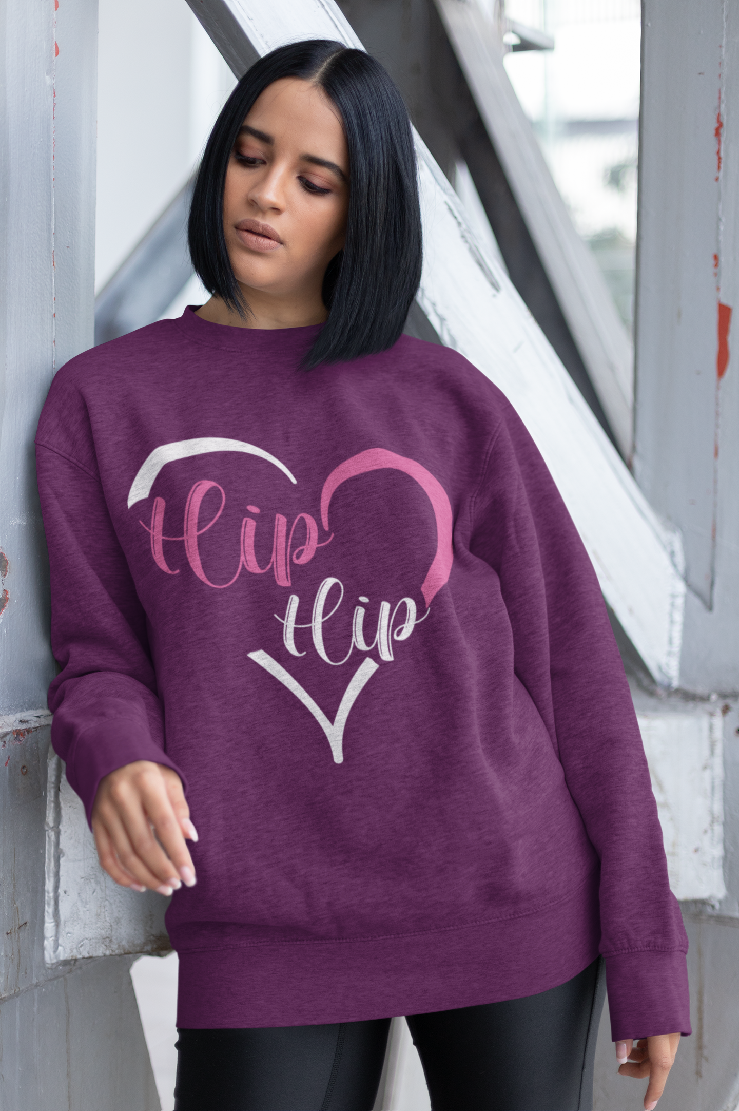 I Love Hip Hop Heart Ladies Sweatshirt 5 Colors FREE SHIPPING Women's Streetwear Rapper Clothing Online Store - One Stop Hip Hop UK