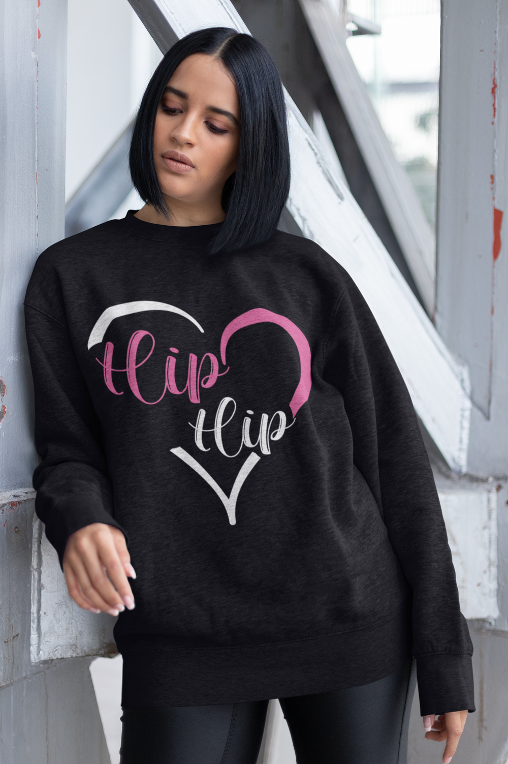 I Love Hip Hop Heart Ladies Sweatshirt 5 Colors FREE SHIPPING Women's Streetwear Rapper Clothing Online Store - One Stop Hip Hop UK